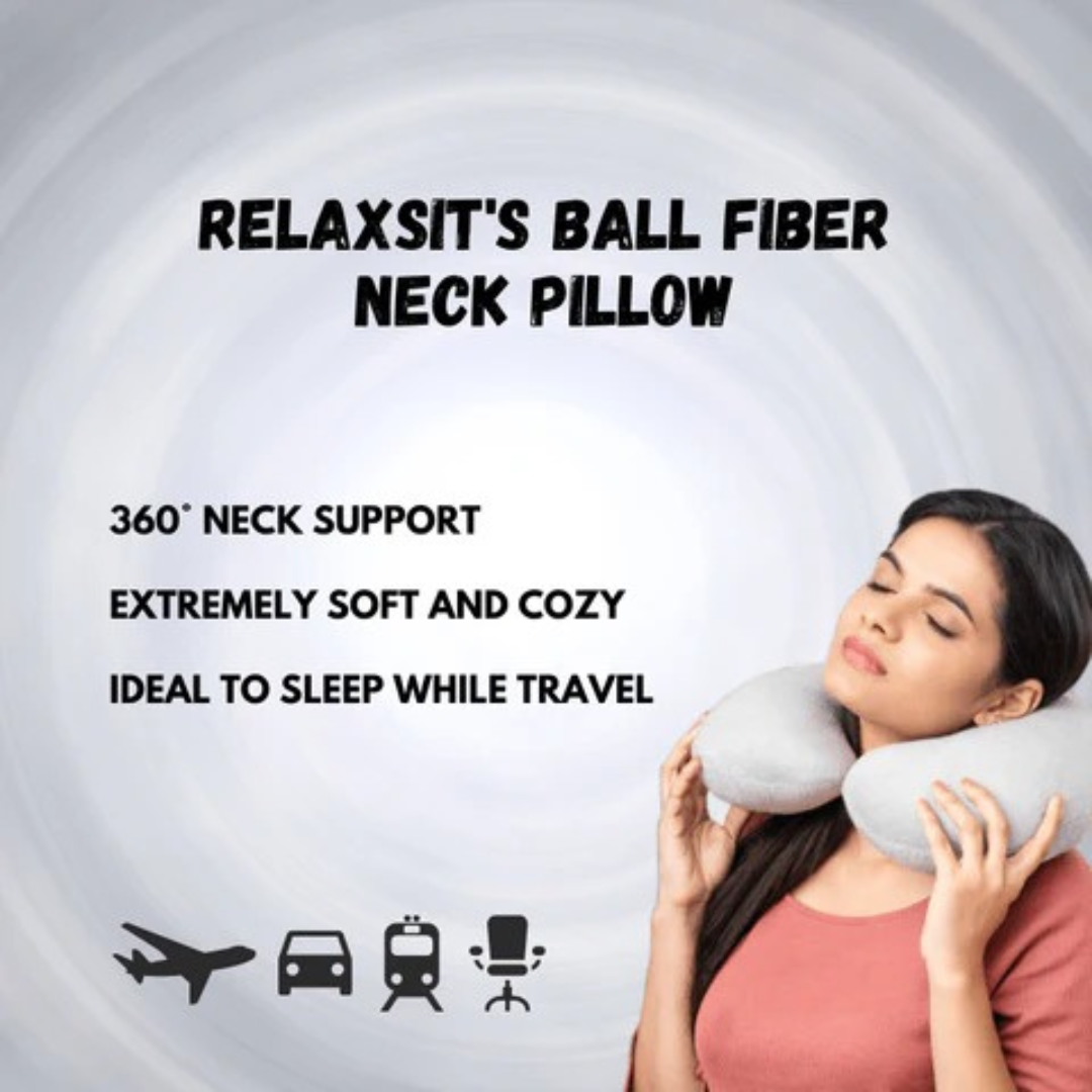 Relaxsit Microfiber Neck Pillow – Ultimate Comfort for Every Journey