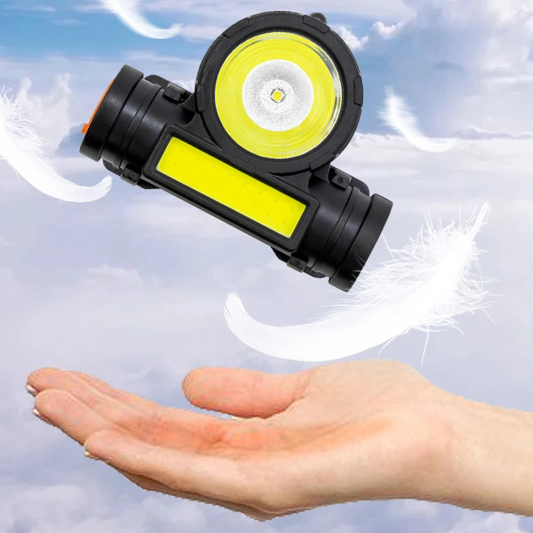 LED Headlamp – 108 Super Bright Dual Light Source, Rechargeable