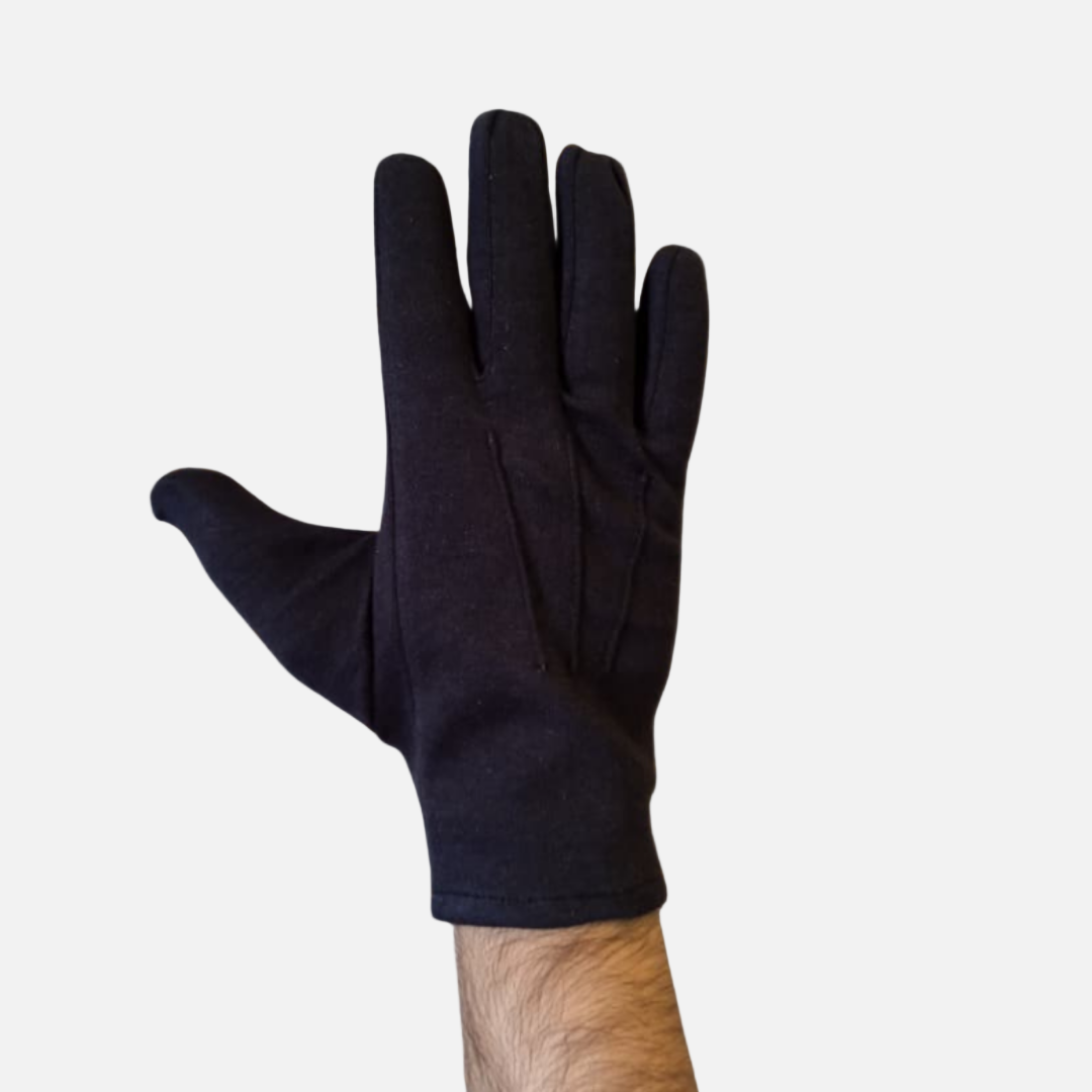 Black Cotton Gloves – For Men & Women