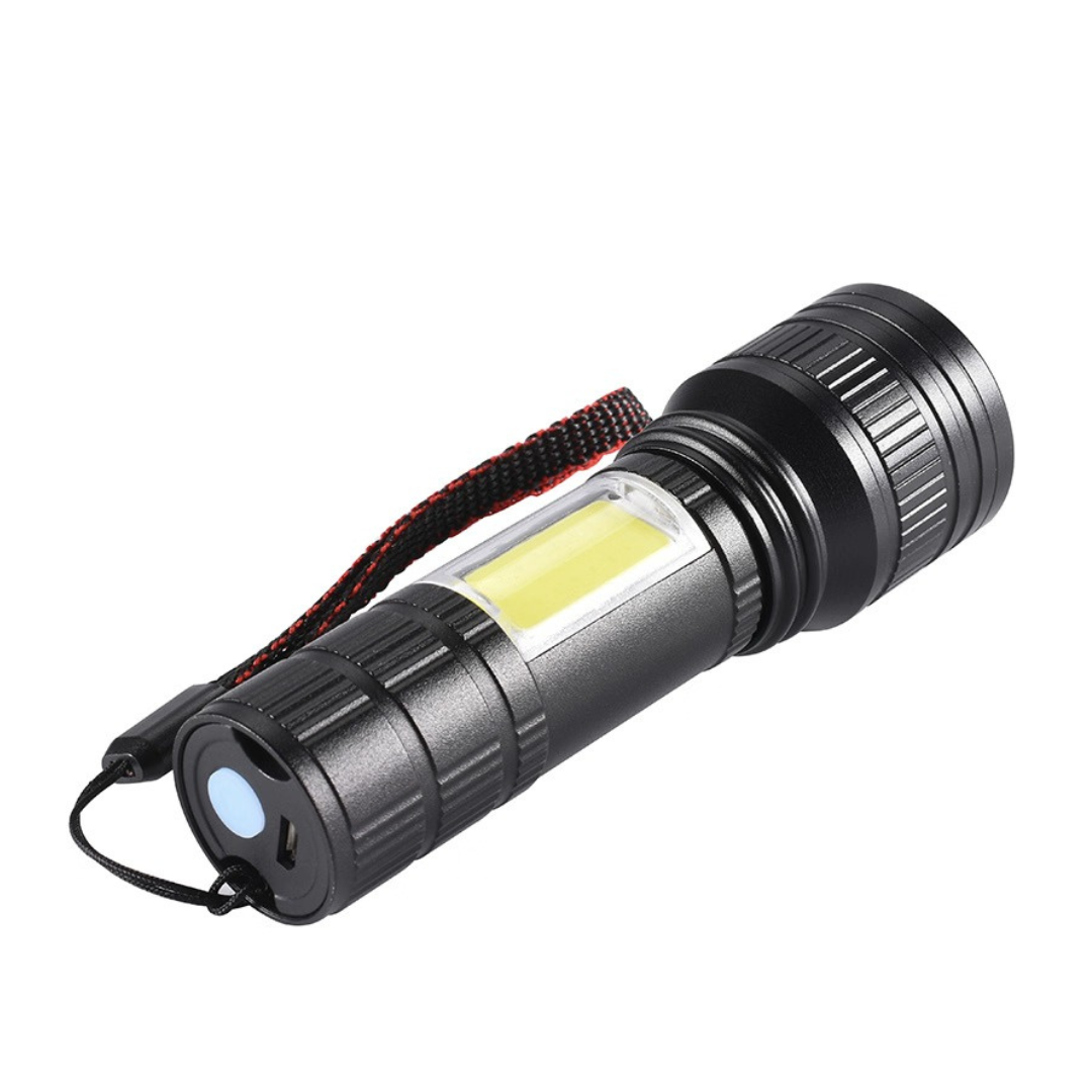 LED Torch Rechargeable – Super Bright Adjustable Focus Flashlight