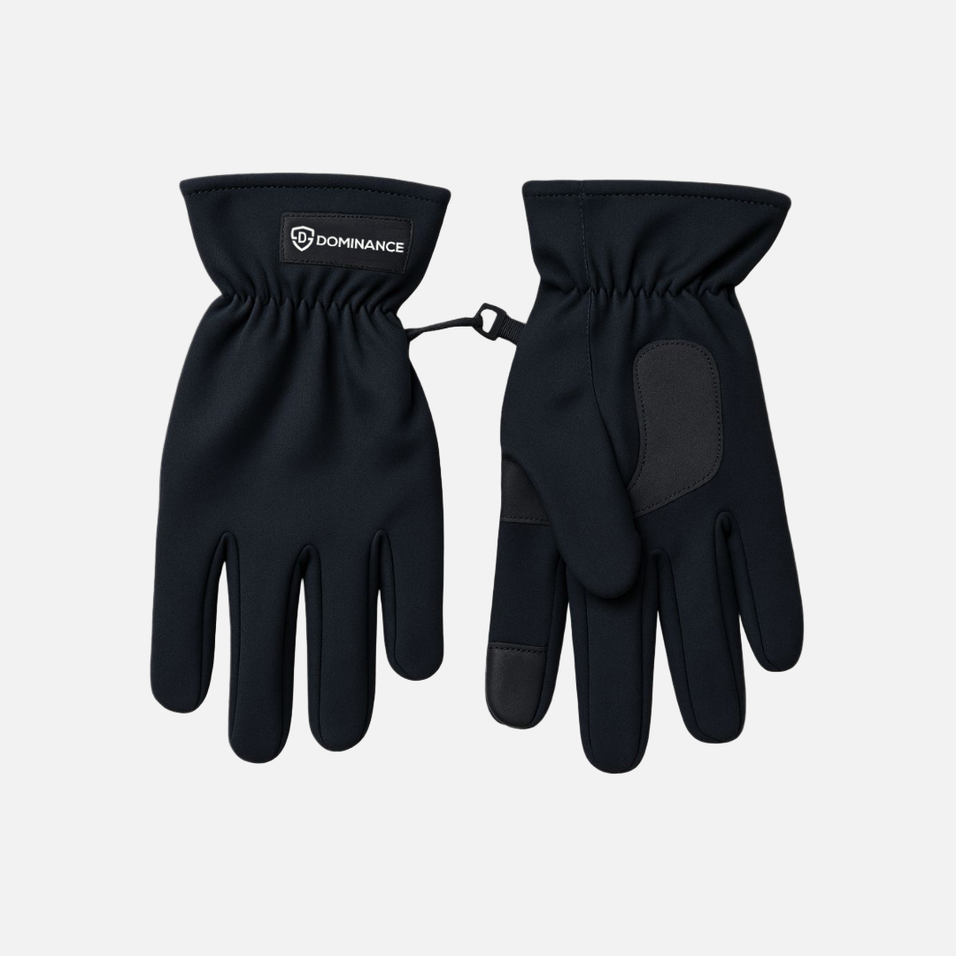 Dominance Black Fleece gloves