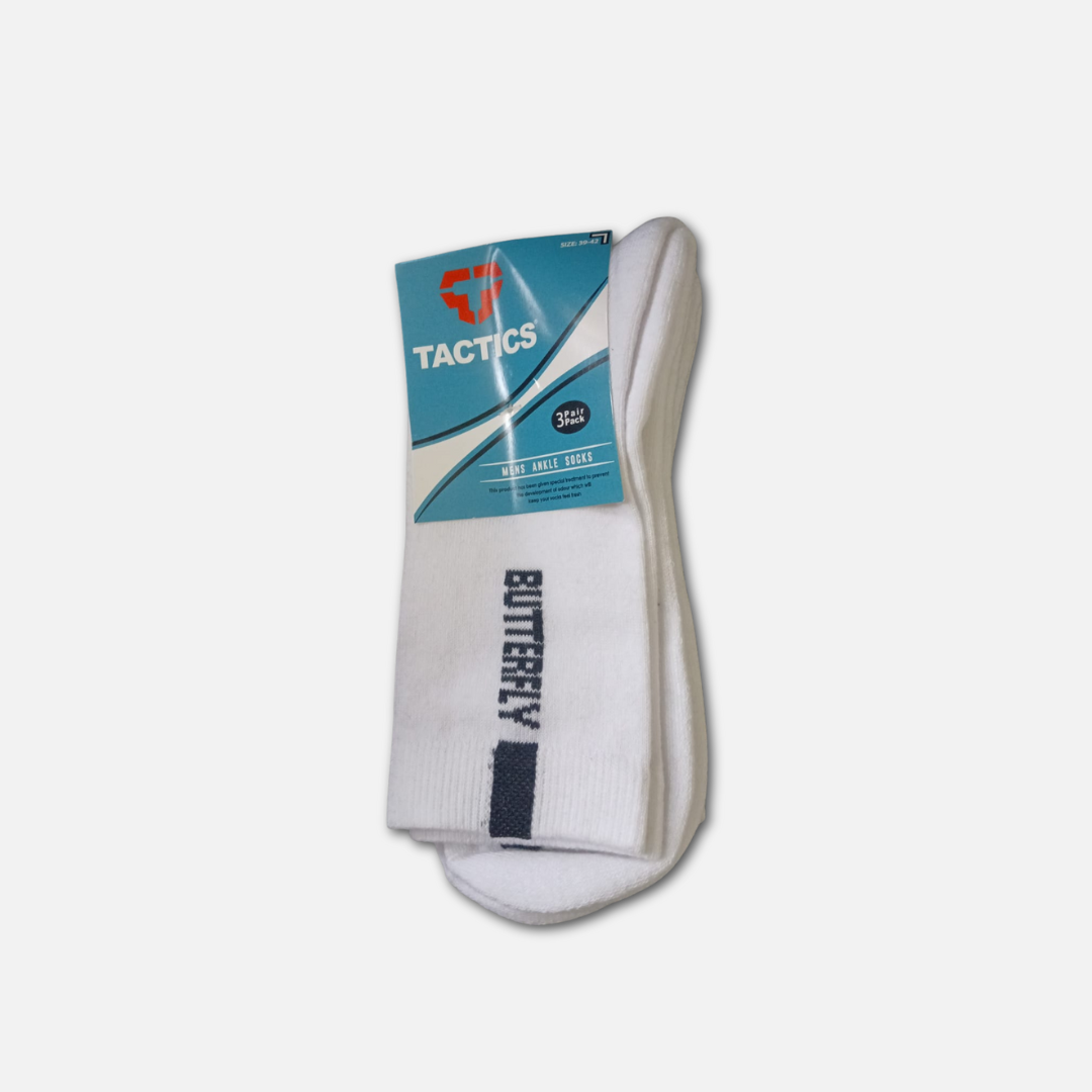 Tactics Crew Terry Socks (White)