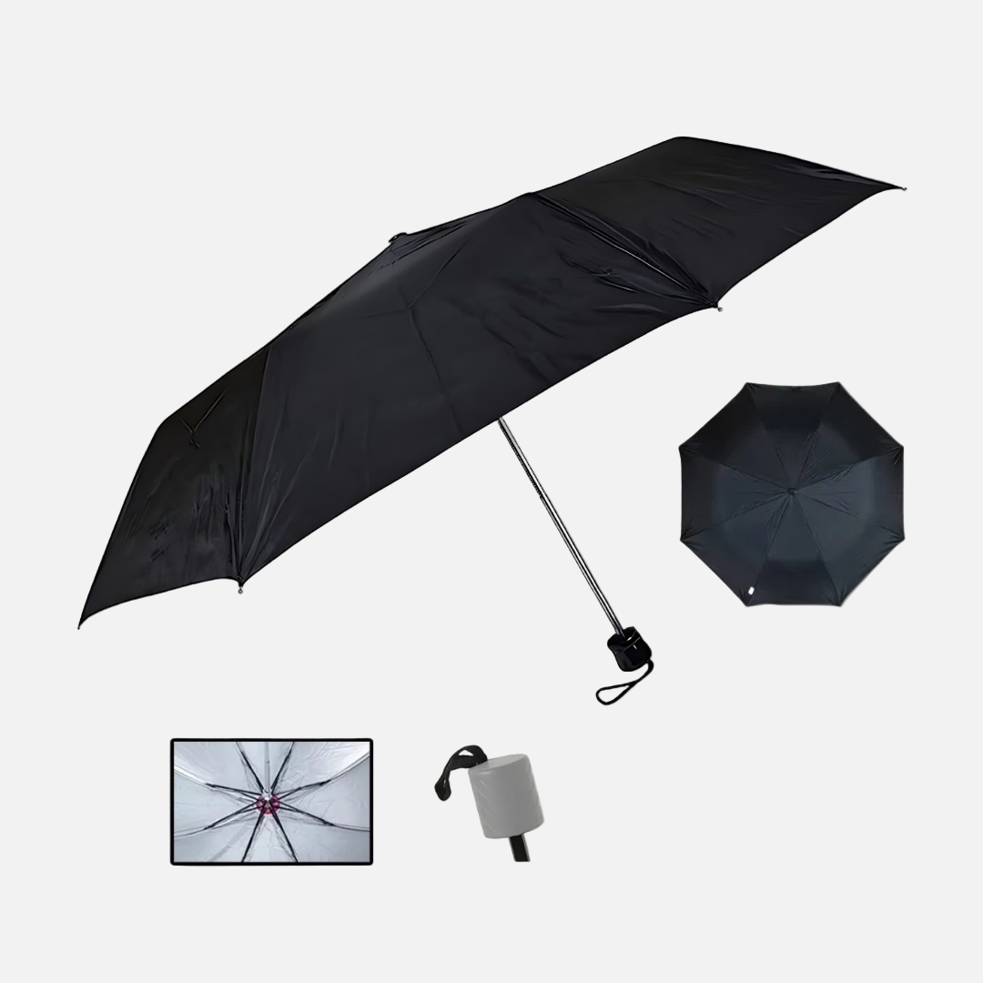 Mini Pocket Umbrella – Compact, Lightweight & Portable, 8 Ribs, with Storage Bag for Rain & Sun