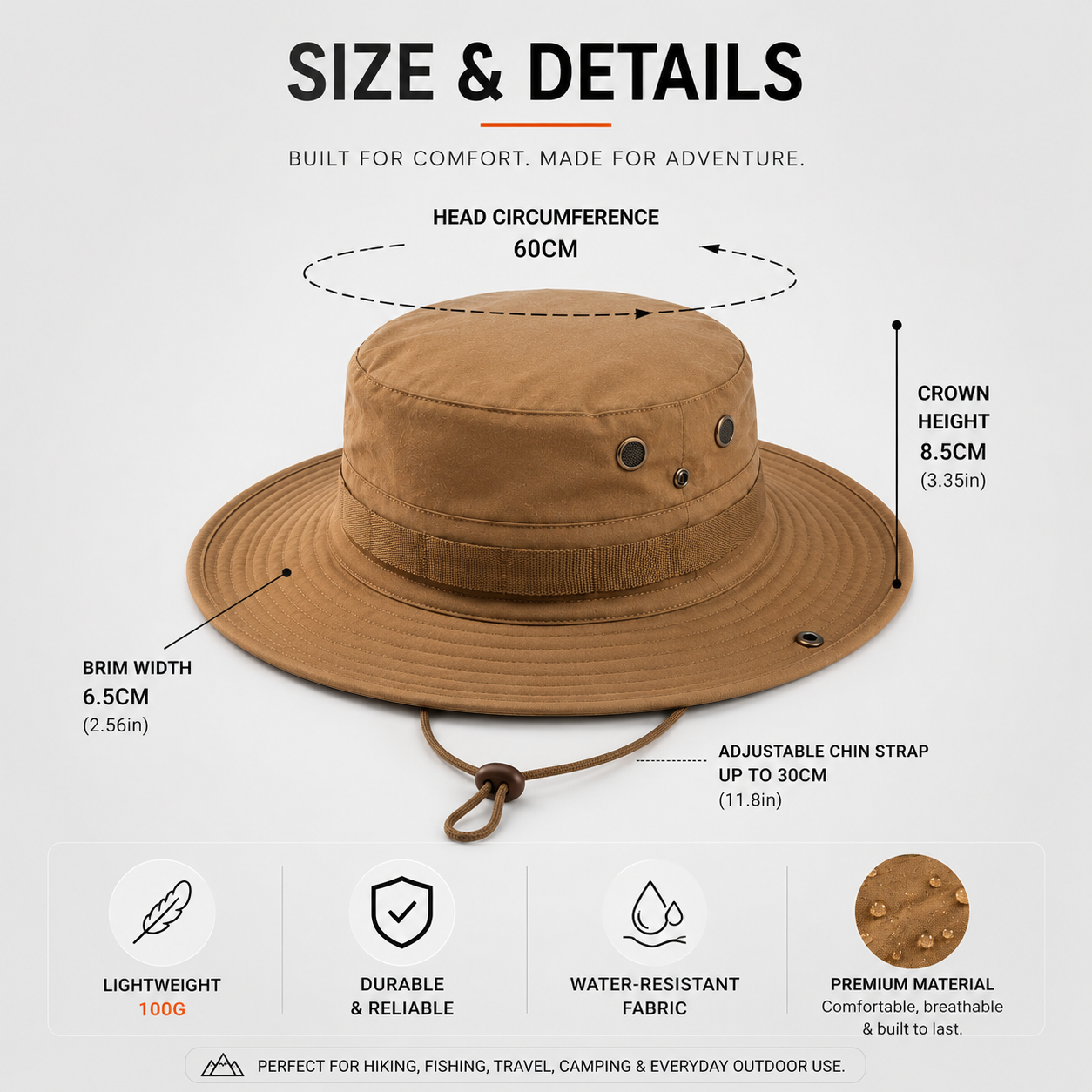 Round Hat – Brown