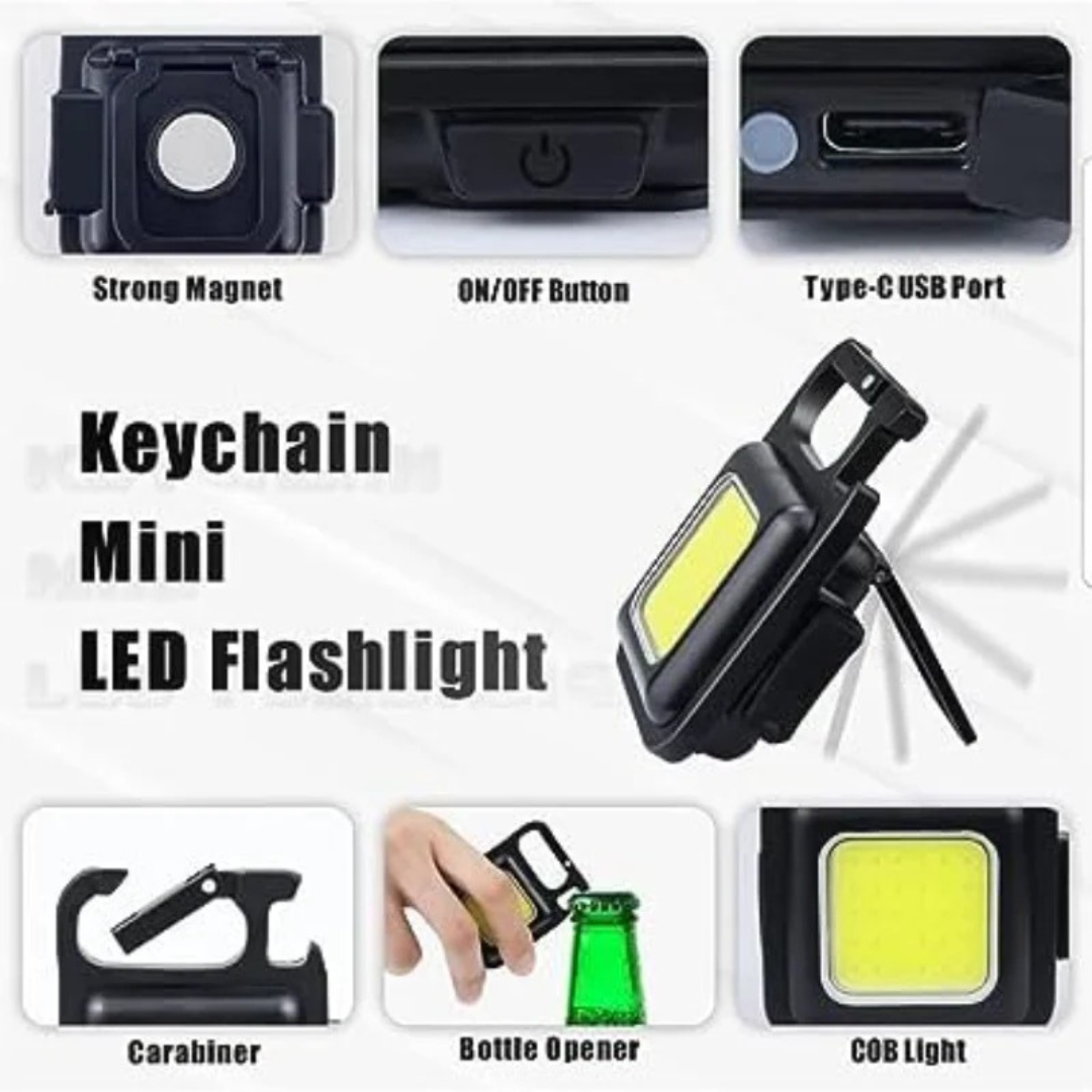 Rechargeable Mini Keychain Light – Powerful, Portable & Always Ready