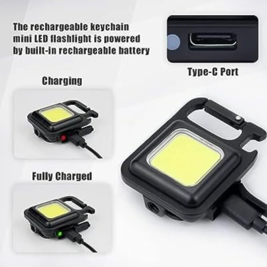 Rechargeable Mini Keychain Light – Powerful, Portable & Always Ready