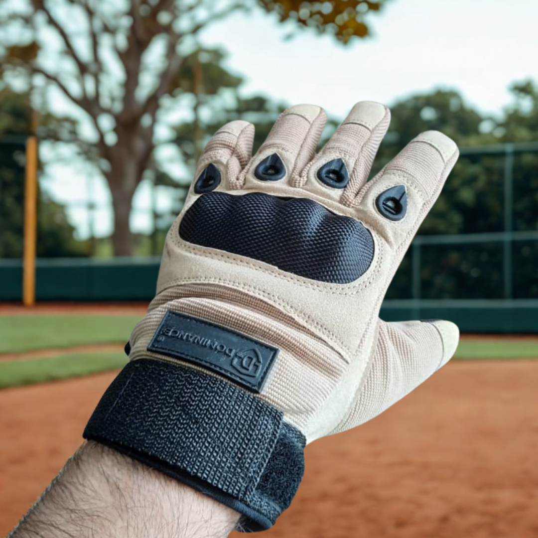 Dominance Biker Gloves Full Finger – Brown