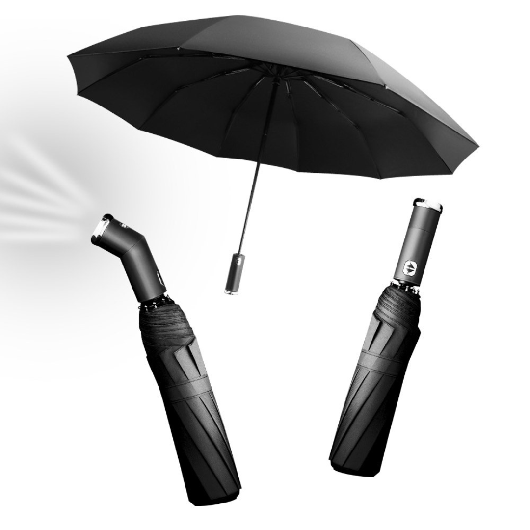 Automatic Folding Umbrella – Super Strong Windproof, Large UV Sun Proof Design