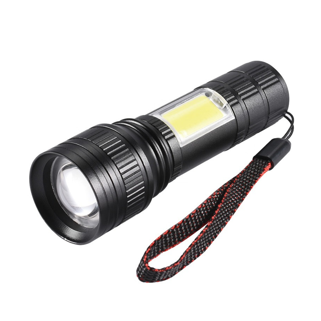 LED Torch Rechargeable – Super Bright Adjustable Focus Flashlight