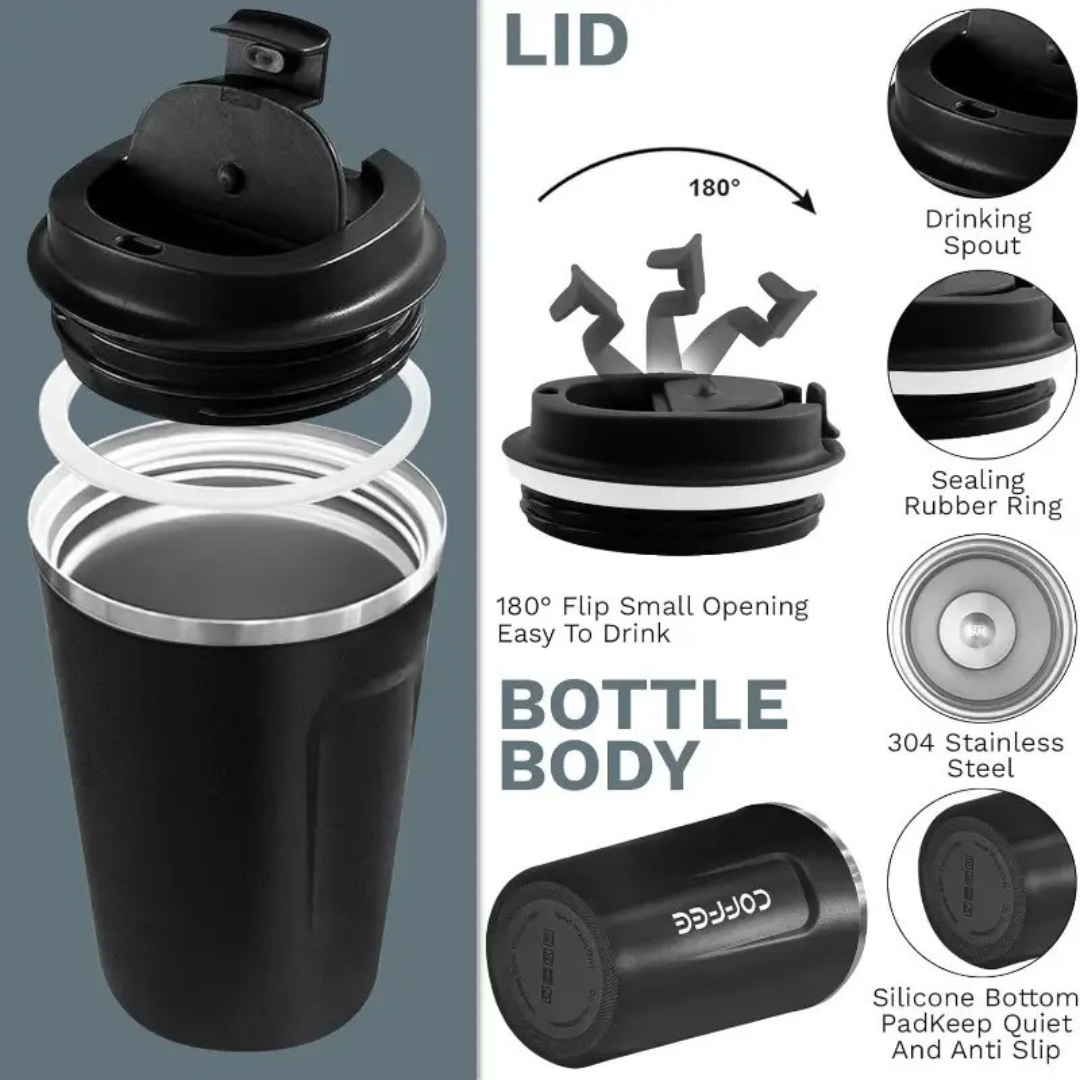 Stainless Steel Insulated Travel Mug – 500ml