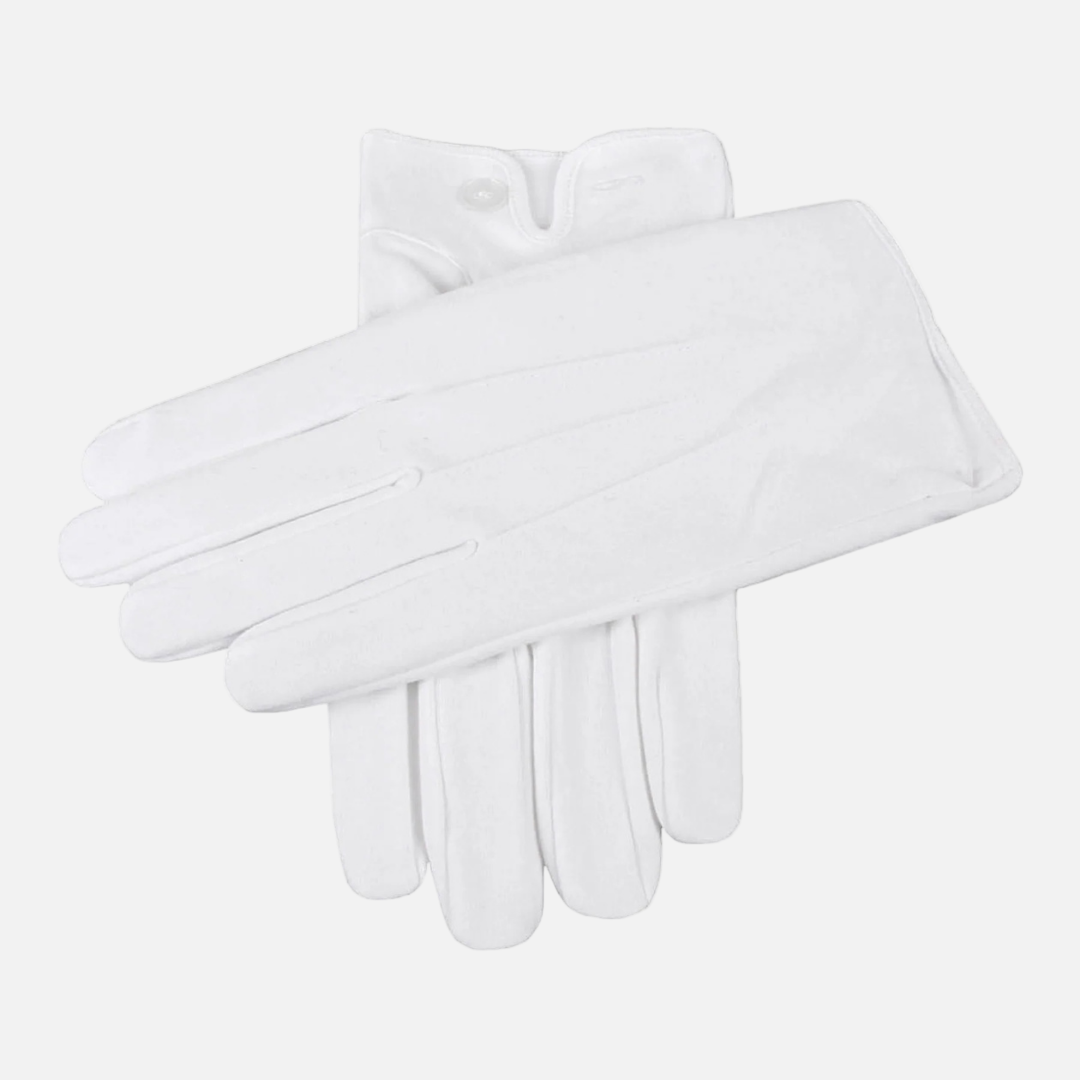 White Cotton Gloves – For Men & Women
