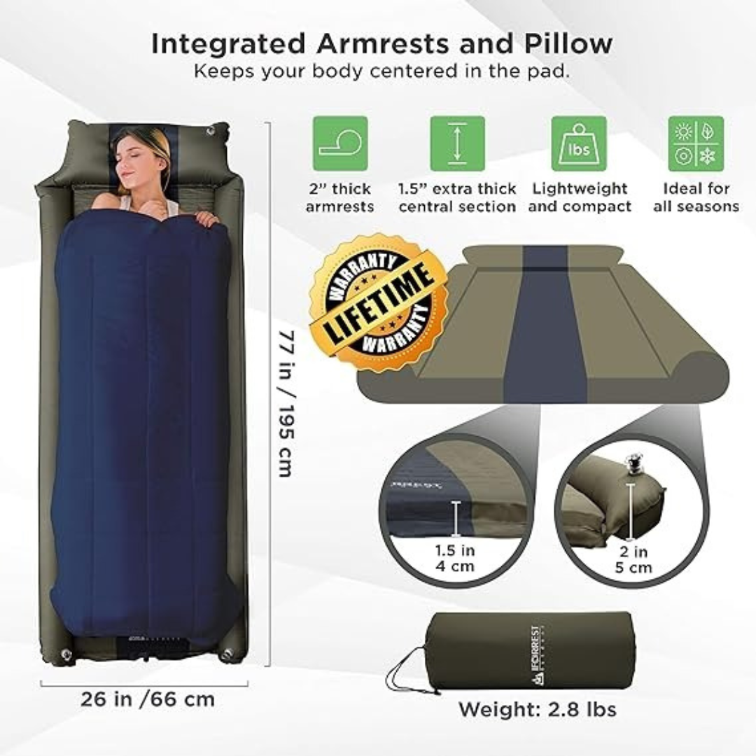 Auto Air-Inflating Sleeping Bed – 4 Season Comfort