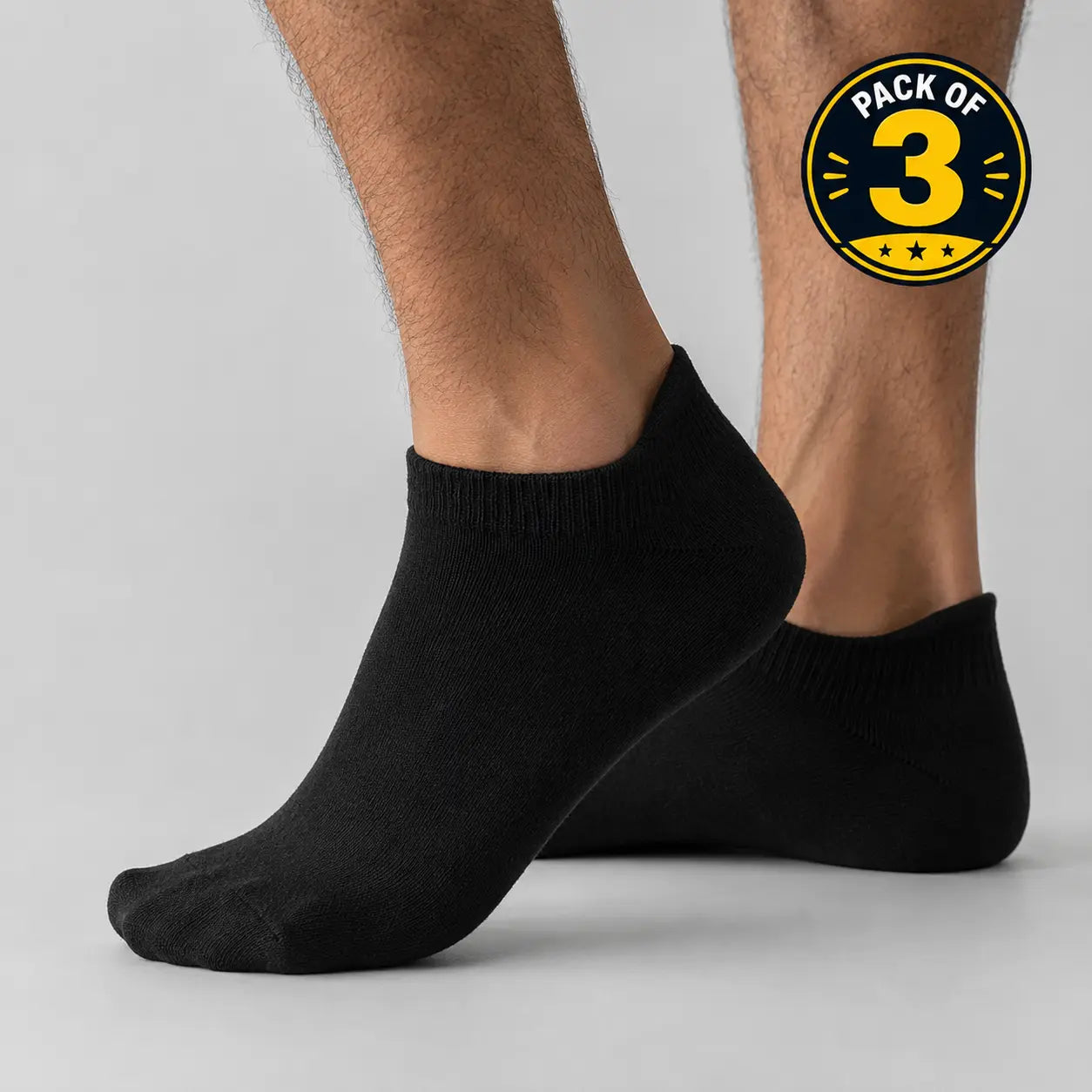 Ankle Black Socks Dominance PK