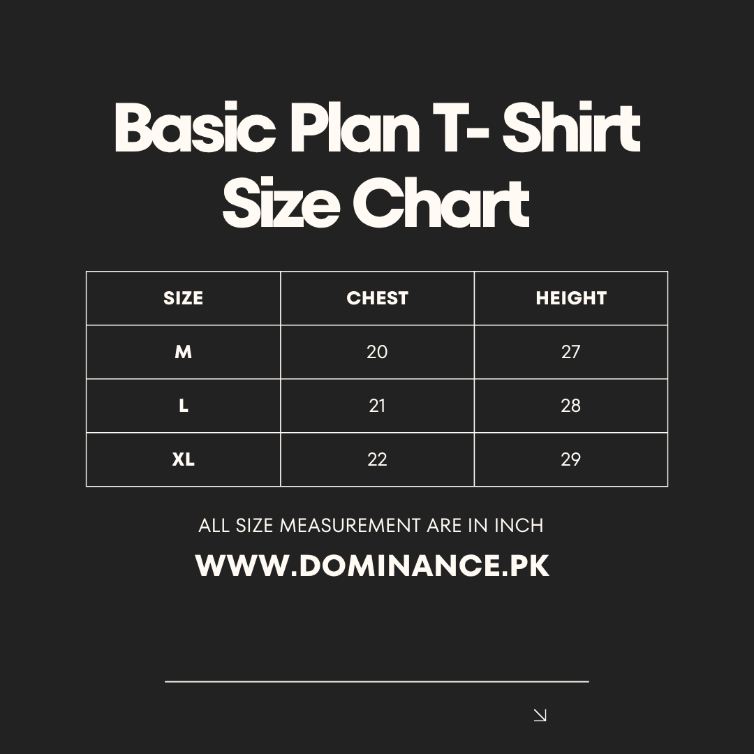 Basic Plan Tee – Round Neck T-Shirt