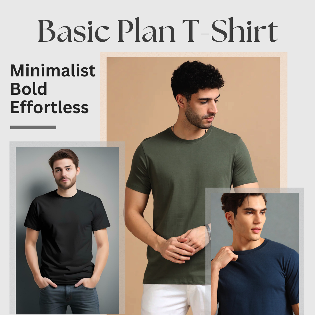 Basic Plan Tee – Round Neck T-Shirt