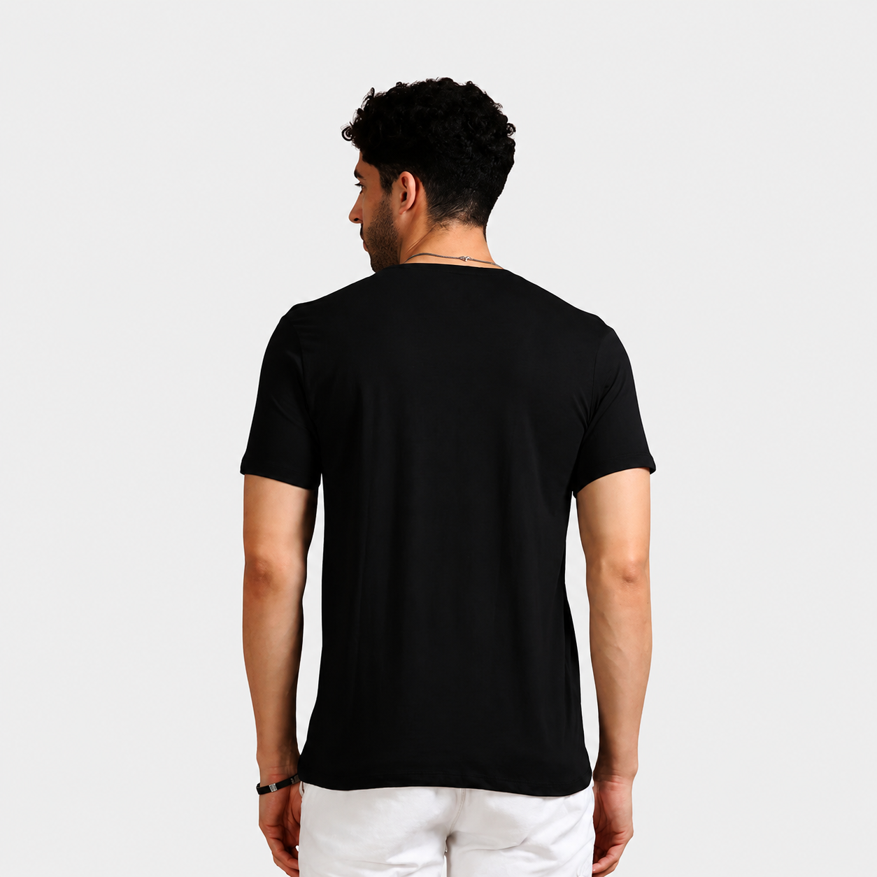 Basic Plan Tee – Round Neck T-Shirt - Black