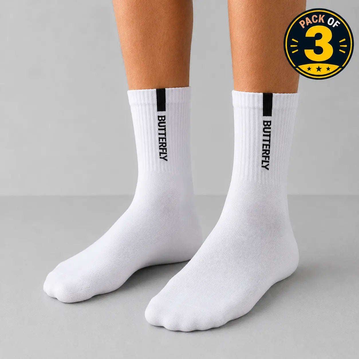 Tactics Crew Terry Socks (White) Dominance PK