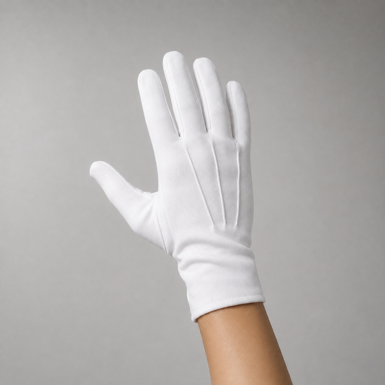 White Cotton Gloves for Men & Women – Breathable Summer Driving Gloves