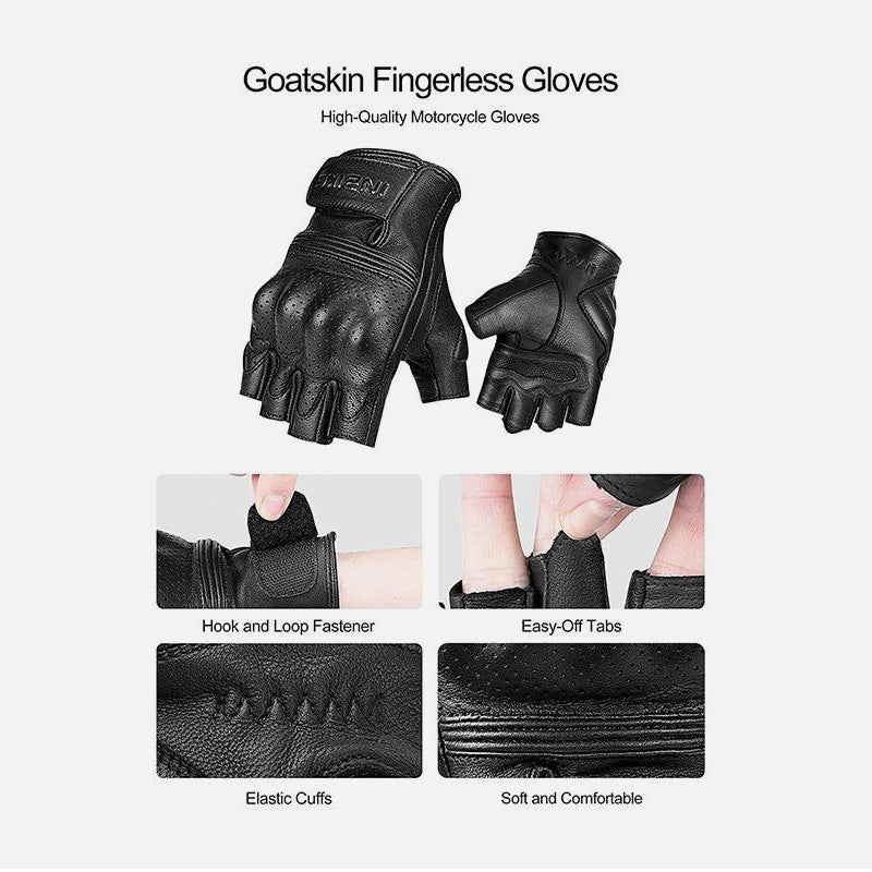 Half Finger Leather Gloves