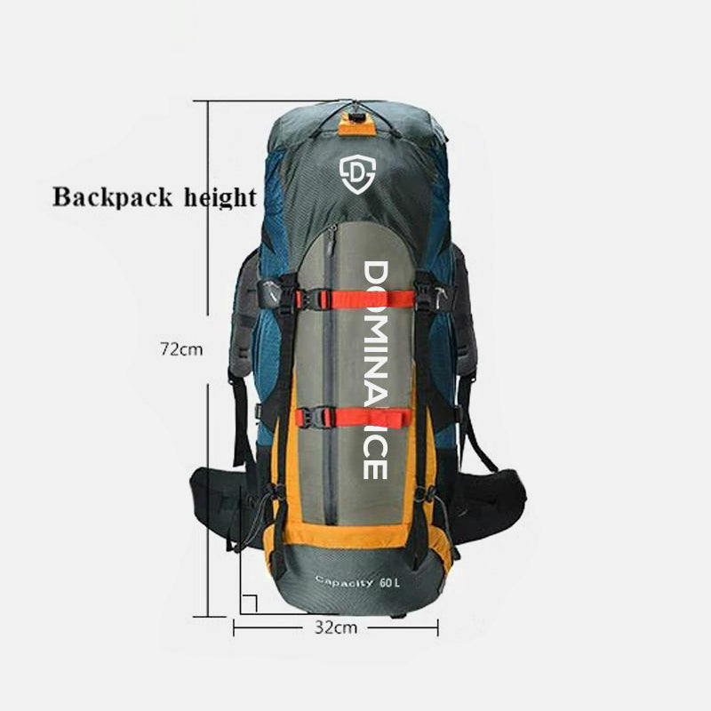 60-Liter Dominance Backpack | Travelling bag with Aluminium Rod