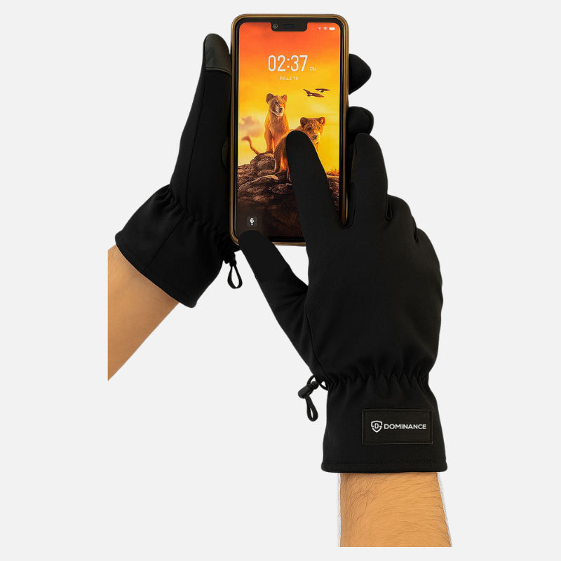 Dominance Black Fleece gloves