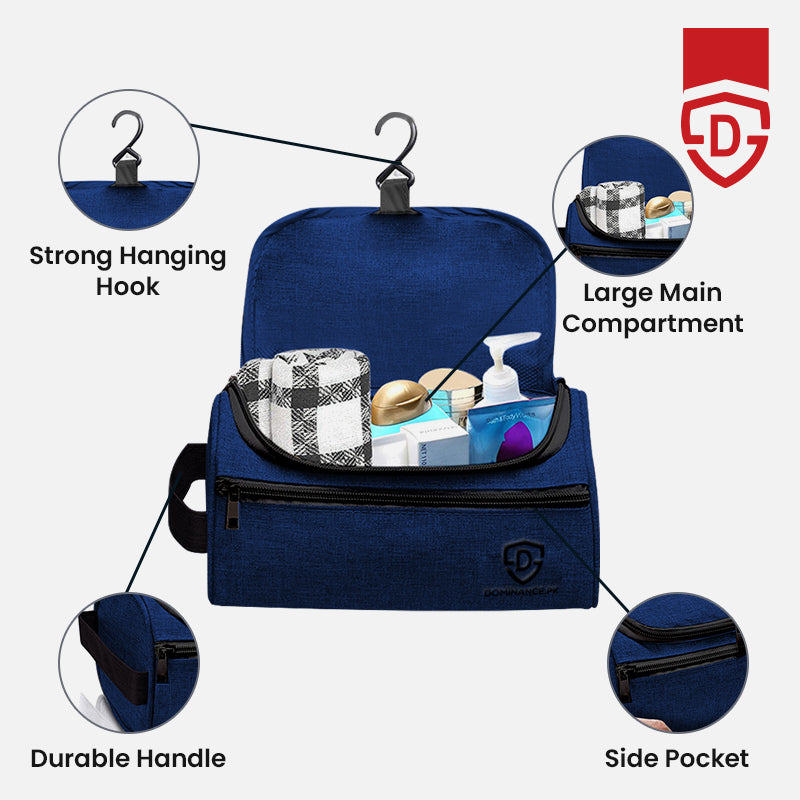 Dominance Toiletry Bag with hanging hook