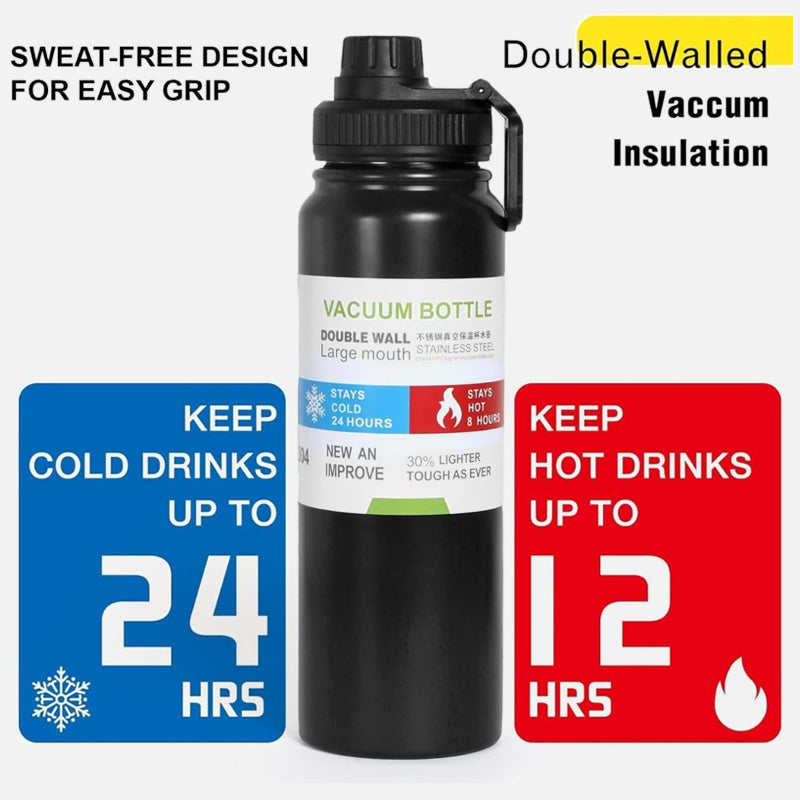 Hot & Cold Stainless Steel Beverage Flask/ Water Bottle – 1000ML