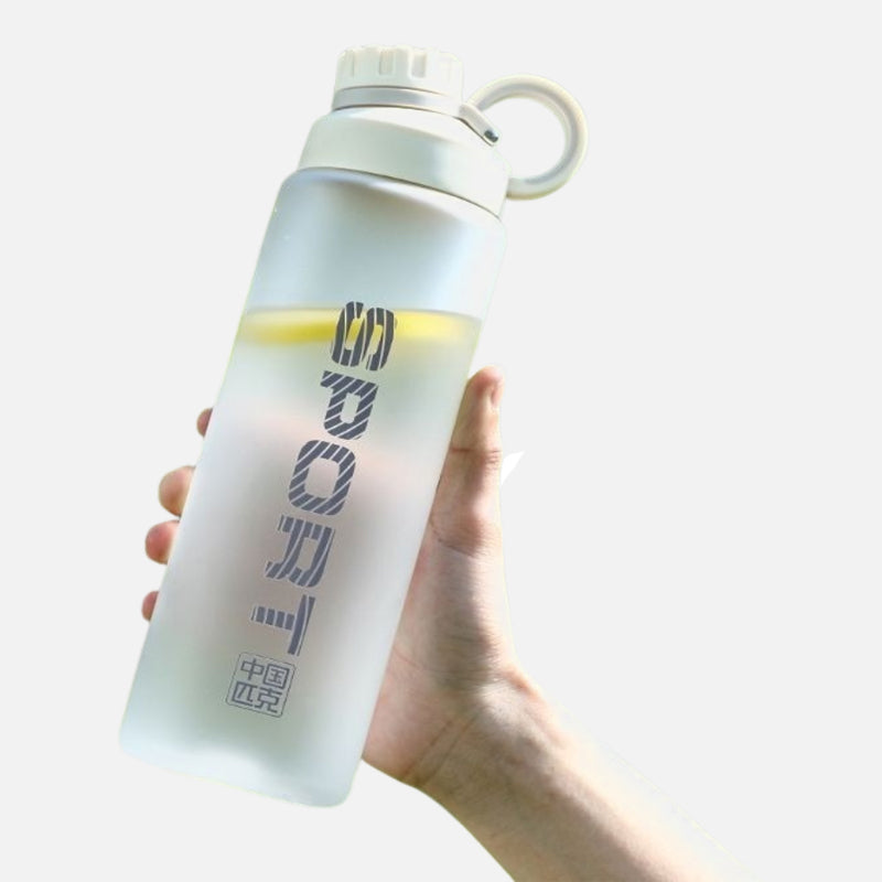 Sports Water Bottle – Frosted Finish | Leak-Proof | With Filter | 800 ML
