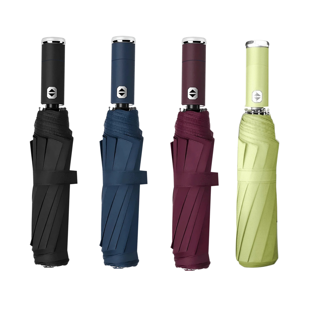 Automatic Folding Umbrella – Super Strong Windproof, Large UV Sun Proof Design