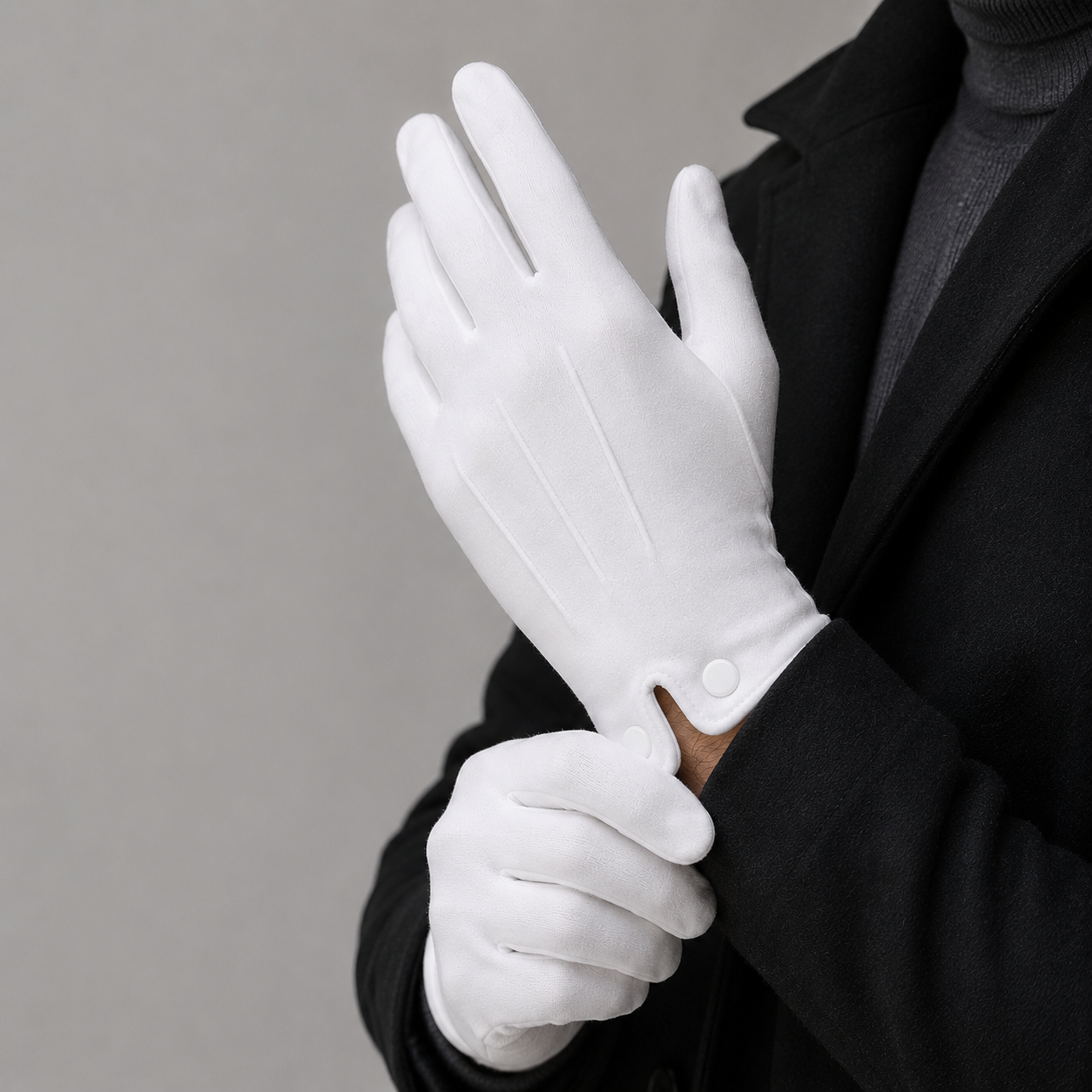 White Cotton Gloves for Men & Women – Breathable Summer Driving Gloves