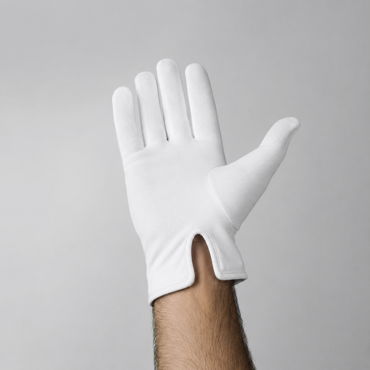 White Cotton Gloves for Men & Women – Breathable Summer Driving Gloves