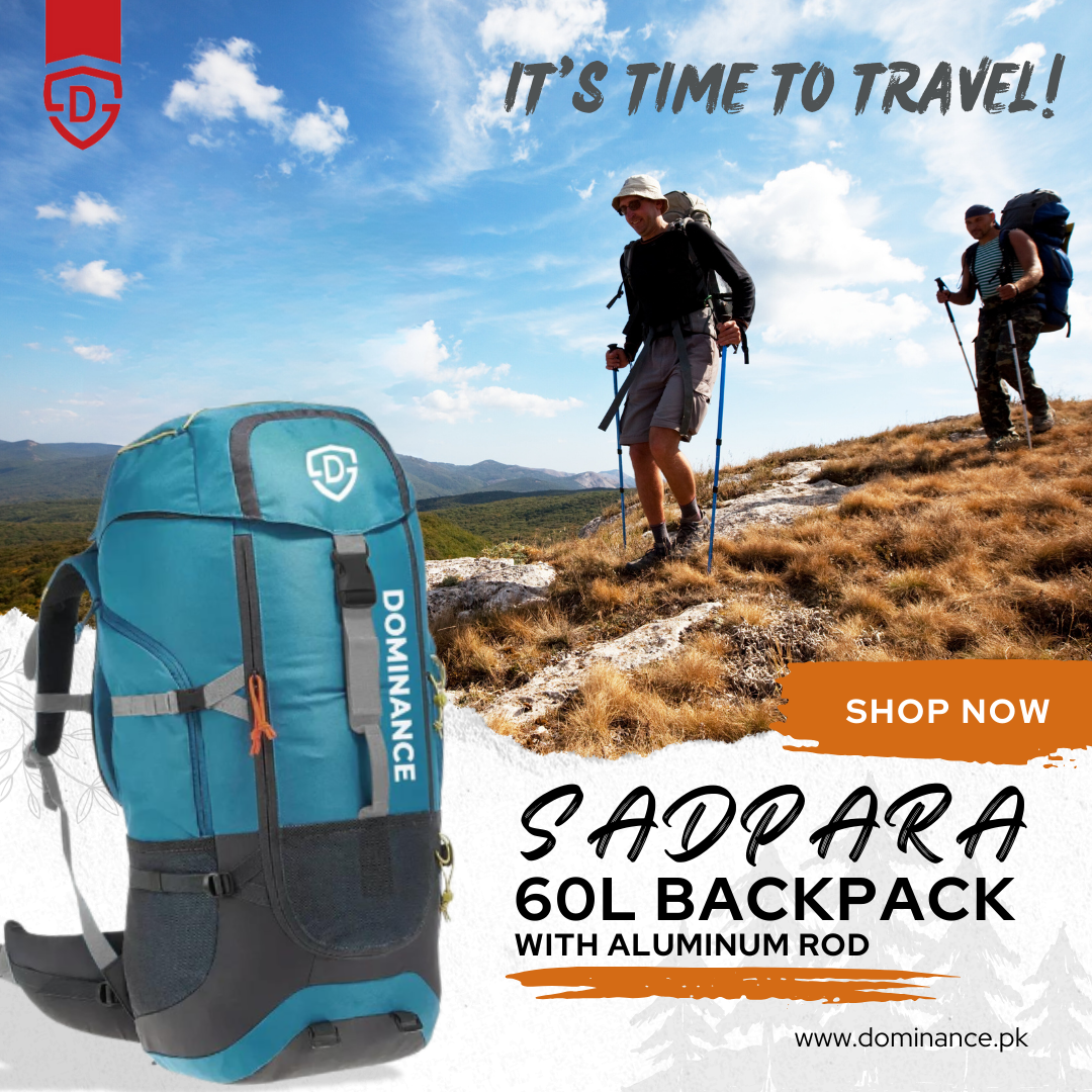 60-Liter Backpack - SADPARA with Aluminum Rod