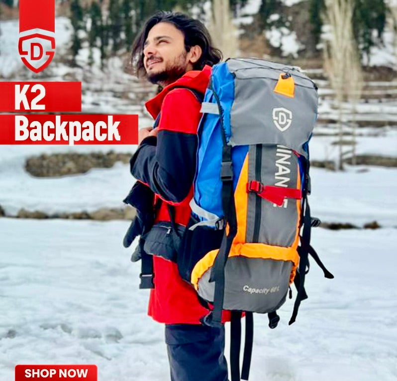 60-Liter Dominance Backpack | Travelling bag with Aluminium Rod