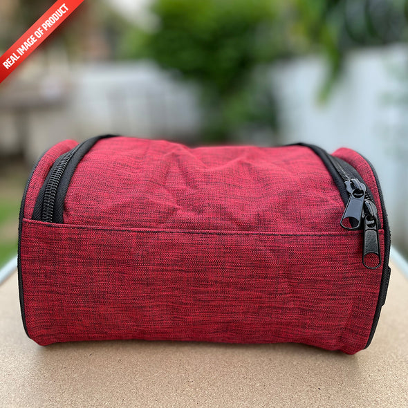 Dominance Toiletry Bag with hanging hook - Maroon