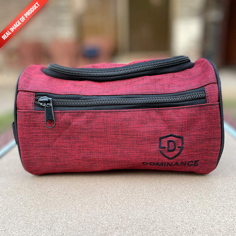 Dominance Toiletry Bag with hanging hook - Maroon