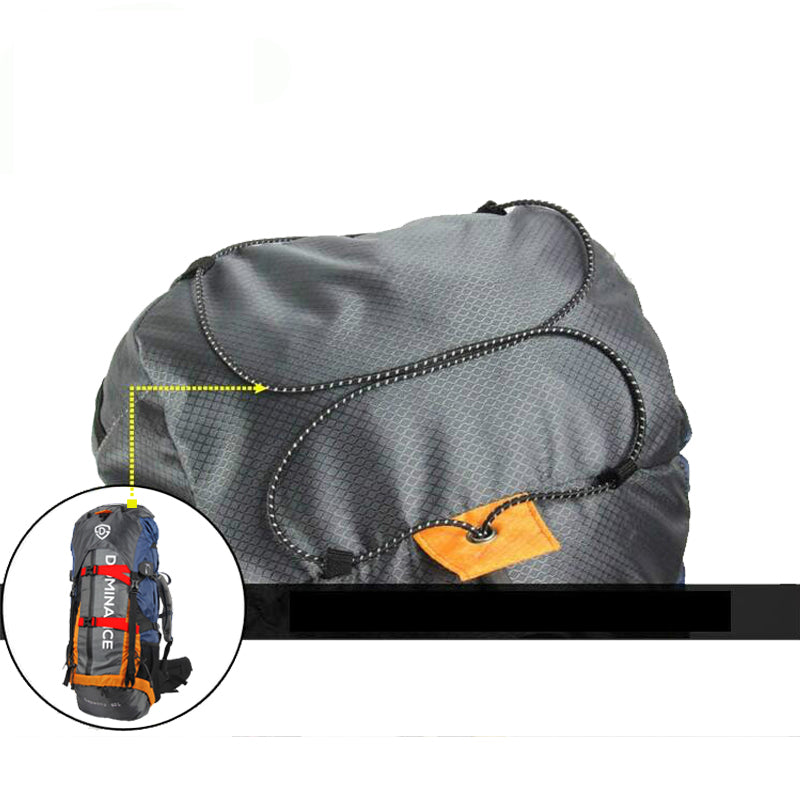 60 L professional backpack with extra pockets.