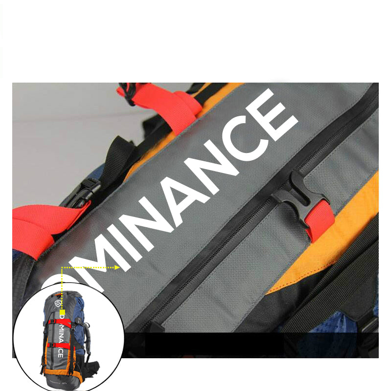 60 L professional backpack with extra pockets.