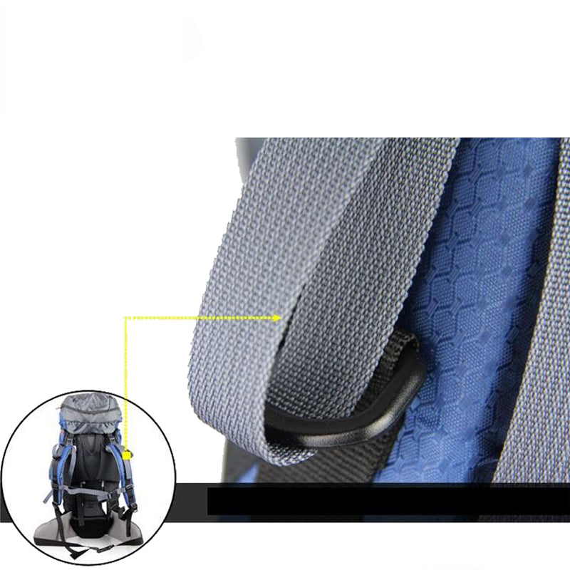 60 L professional backpack with extra pockets.