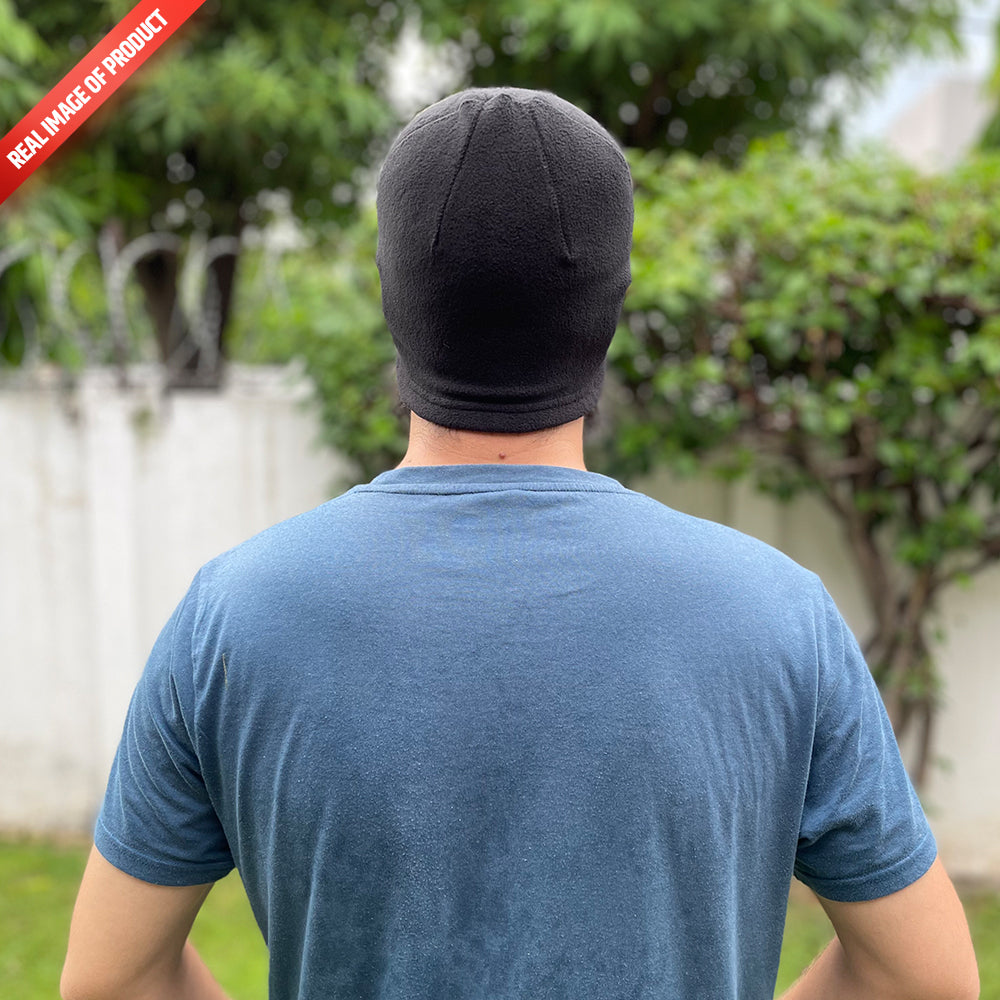 Fleece Stretchable Cap/Military tactical skull cap - Black