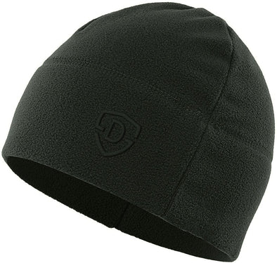 Black colored, winter beanie hat/cap.