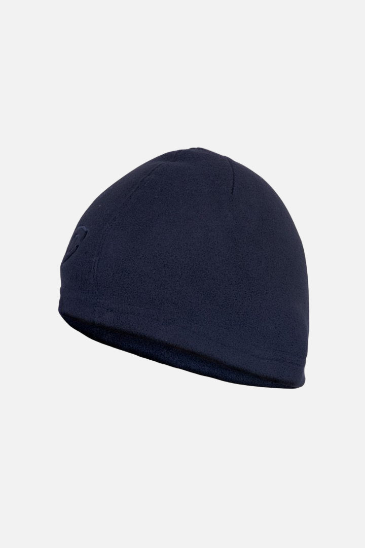 Black colored, winter beanie hat/cap.