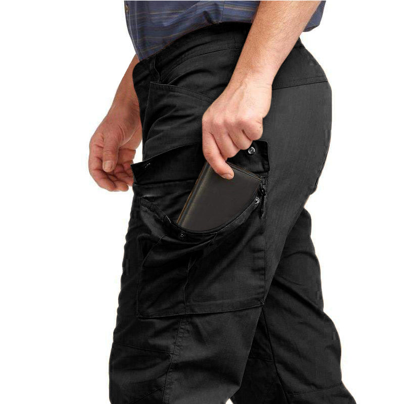 Cargo Pants Mens Tactical Combat Work Outdoor Hiking 6 Pockets Cargo Pants  Black | eBay