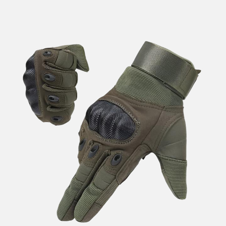 Dominance Biker Gloves Full Finger - Green