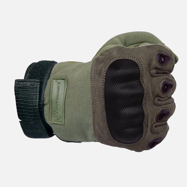 Dominance Biker Gloves Full Finger - Green