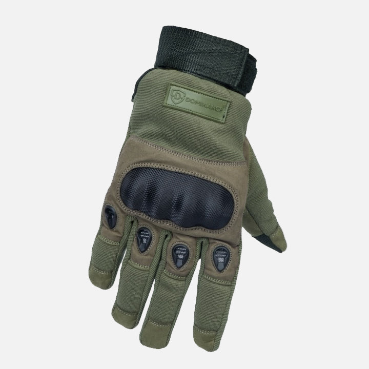 Dominance Biker Gloves Full Finger - Green