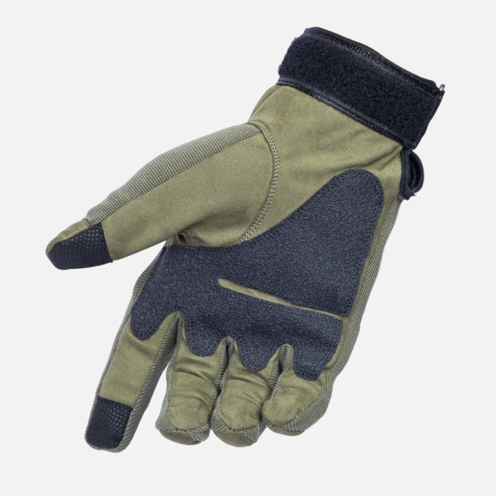 Dominance Biker Gloves Full Finger - Green