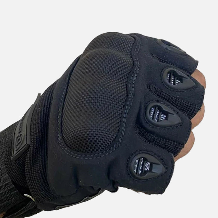 Premium quality half finger pilot gloves.