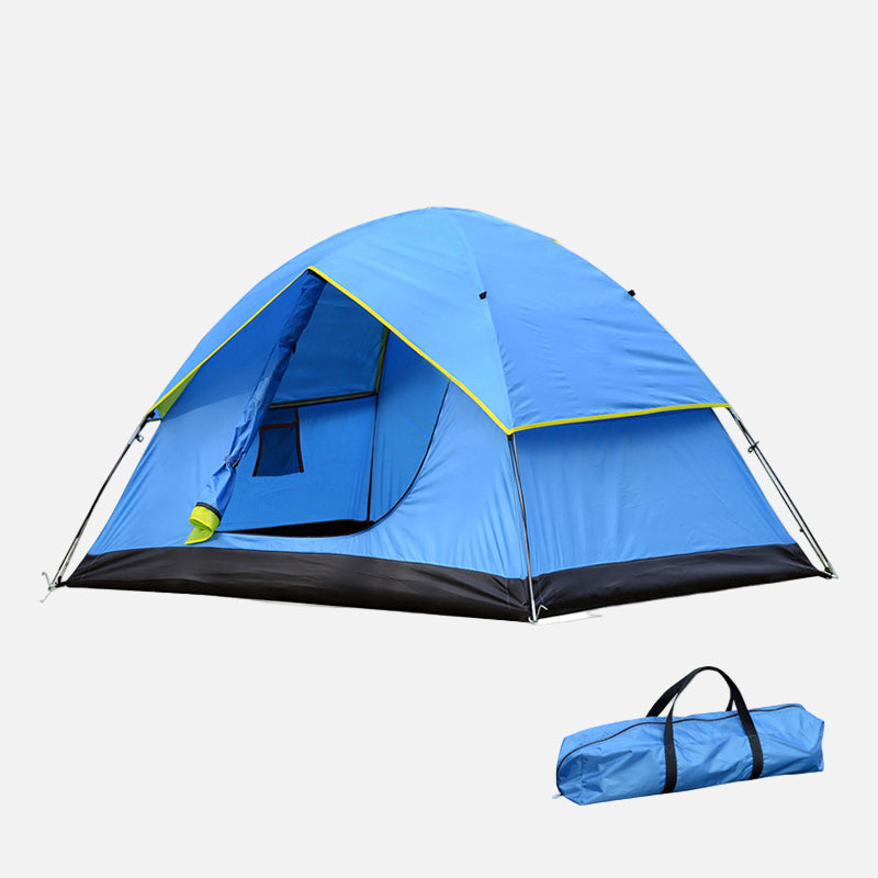 4 Person blue parachute tent