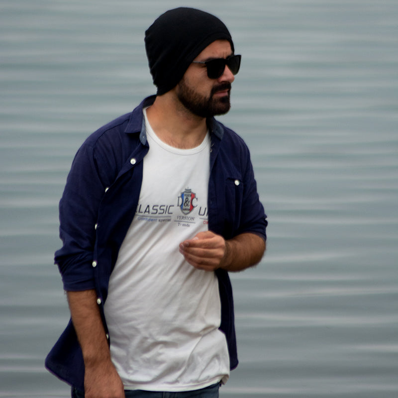 Fleece Stretchable Cap/Military tactical skull cap - Black